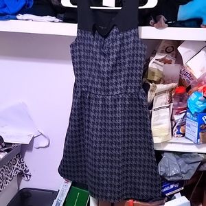 Black & Grey Heart Cut out mini dress